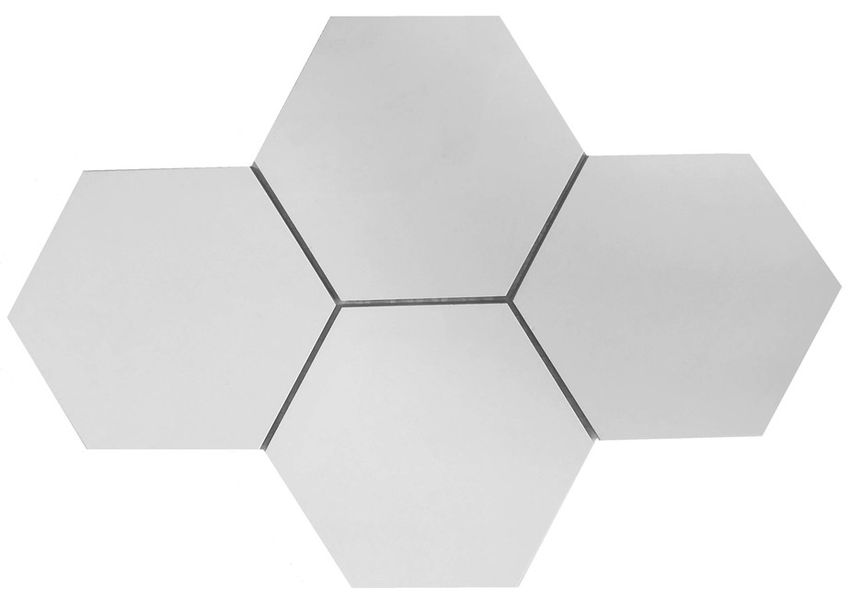 Crystal White Hexagon 40,8x28,3 BA
